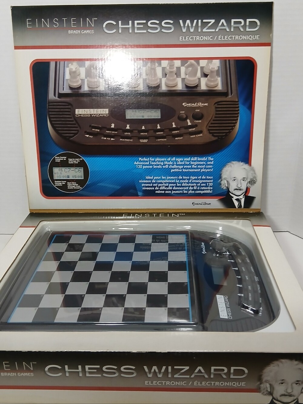 Excalibur Einstein Chess Wizard Electronic Chess Game Computer New